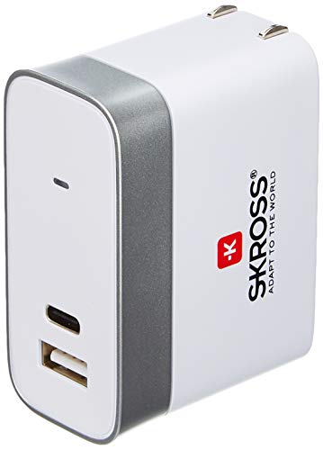Skross US USB Charger 2Port Typ-C von SKROSS