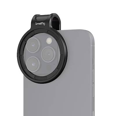 SMALLRIG 52mm Universal Magnetfilter Adapterring, Schnellverschluss Magnet, Smartphone Filterring für iPhone, für Samsung, für Huawei, für Pixel, KEIN Filter enthalten, KEIN Schraubgewinde – 3845B von SMALLRIG