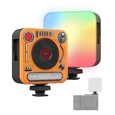 SMALLRIG P108 RGB-Videoleuchte, Tragbares LED-Kameralicht, 360°-Vollfarb-Fotografiebeleuchtung, 2500mAh On-Camera-Videoleuchte für YouTube, Vlogging, Fotografie, Limitierte Auflage - 4276 von SMALLRIG