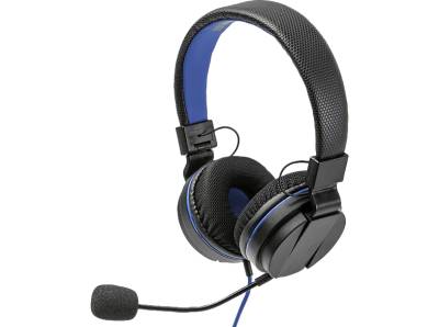 SNAKEBYTE Headset 4 Stereo und abnehmbaren Mikrofon , On-ear Gaming Schwarz/Blau von SNAKEBYTE