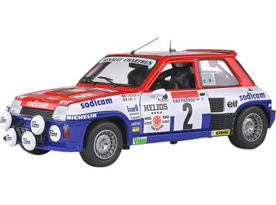 SOLIDO 1:18 Renault 5 Turbo rot #2 Spielzeugmodellauto Blau/Rot/Weiß von SOLIDO