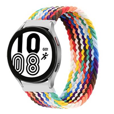 Geflochtenes Solo Loop Armband für Samsung Galaxy Watch 3 45mm Glaxy Watch 46mm für Huawei Watch 3,3 Pro,GT,GT2 Gt3,22mm Elastisch Uhrenarmband Sport Loop Ersatzarmband(Pride Edition,22mm-L) von SOLOLUP