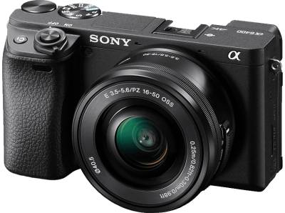 SONY Alpha 6400 Kit (ILCE-6400L) Systemkamera mit Objektiv 16-50 mm, 7,6 cm Display Touchscreen, WLAN von SONY