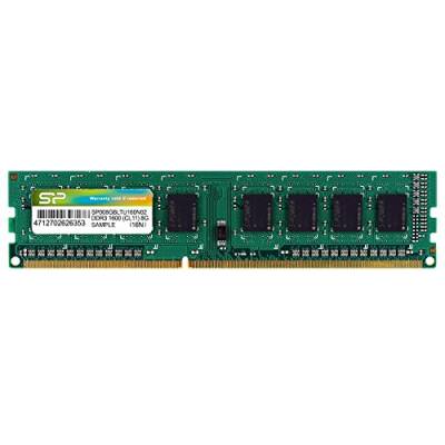 SILICON POWER DDR3 UDIMM RAM Memory 1600 MHz CL11 1.5V 8 GB (SP008GBLTU160N02) Green von SP Silicon Power