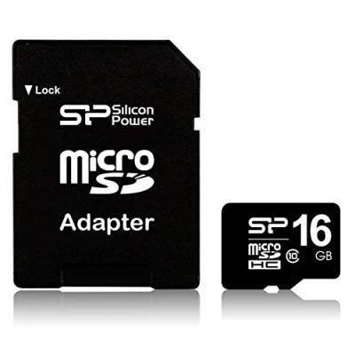 Silicon Power Micro-Speicherkarte 16 GB SDHC Class 1 0 W/Adaptor RET, sp016gbsth010 V10sp (0 W/Adaptor RET) von SP Silicon Power