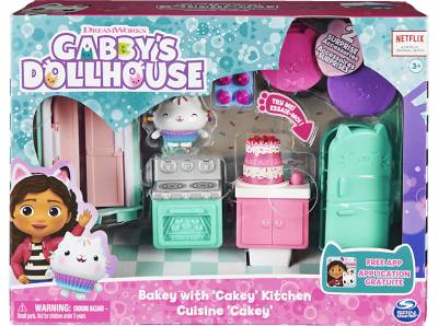 SPIN MASTER 37409 Gabby's Dollhouse Deluxe Room Cakeys Küche Spielset Mehrfarbig von SPIN MASTER