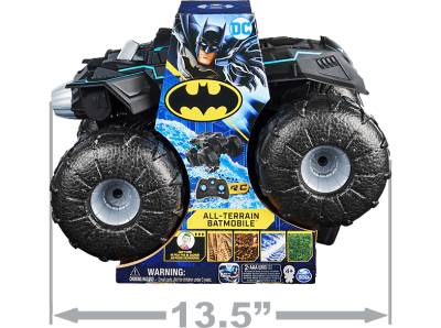 SPIN MASTER BAT Batman All Terrain Batmobile 10cm R/C Spielzeugauto, Mehrfarbig von SPIN MASTER