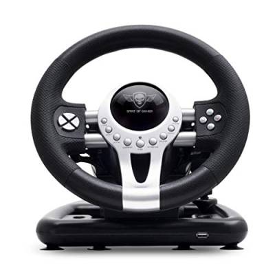 SPIRIT OF GAMER – RACE WHEEL PRO 2 – Gaming Racing Lenkrad, Paletten und Getriebehebel - Lenkraddrehung - Montagewinkel - Dual-Vibrationsmotor - PS4 / XBOX ONE/PC/SWITCH von SPIRIT OF GAMER