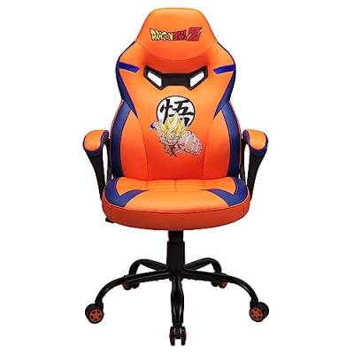 Dragon Ball Z - Gaming-stuhl Hogwart - Bürostuhl für junior gamer - Schwarz und Gold - Offizielle Lizenz von SUBSONIC
