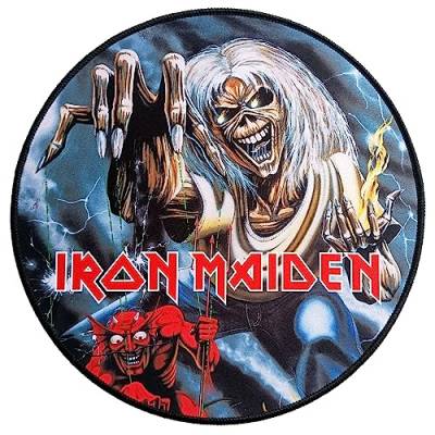 Iron Maiden - Anti-Rutsch-Mauspad XXL 90 mm x 40 mm mit Perlenbesatz - Offizielle Lizenz DC comis von SUBSONIC