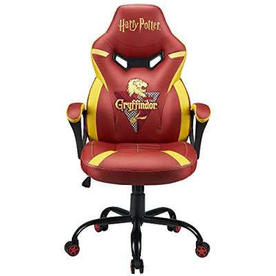 Subsonic Harry Potter - Junior-Spielerstuhl Gryffindor - Bürostuhl für Glücksspiele - Offizielle Lizenz von SUBSONIC