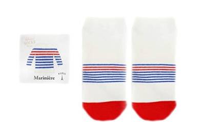 Ladies Socks / Marinière Off-White (36-41)(Sukeno Plus One) von SUKENO