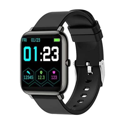 SUPBRO Smartwatch Fitness Armband Tracker 1.4" Voller Touch Screen Wasserdicht IP67 Armbanduhr Smart Watch mit Schrittzähler Pulsmesser Stoppuhr Sportuhr für iOS Android Damen Herren von SUPBRO