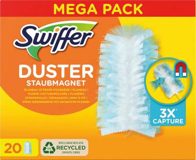 SWIFFER 570573 - Swiffer Staubmagnet Nachfülltücher, 20 Stück von SWIFFER