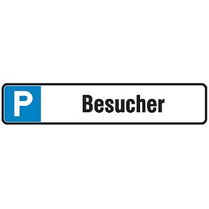 SafetyMarking® Hinweisschild "P Besucher" rechteckig 52,0 x 11,0 cm von SafetyMarking®