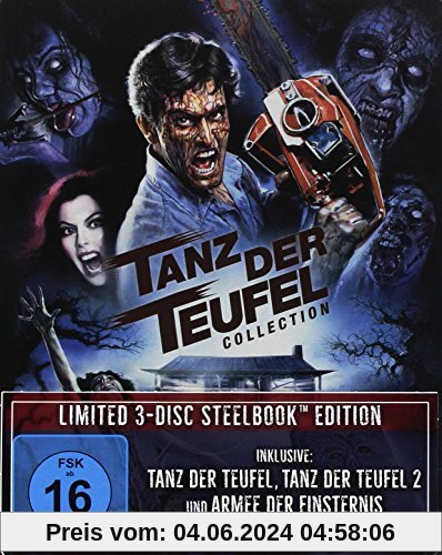 Tanz der Teufel Collection - Limited Steelbook Edition (Tanz der Teufel/Tanz der Teufel 2/Armee der Finsternis) [Blu-ray] von Sam Raimi