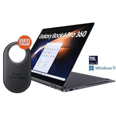 SAMSUNG Galaxy Book4 Pro360 16" Ultra 5 125H 16/512GB SSD Win11 +SmartTag 2 von Samsung