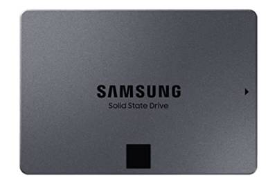 Samsung 870 QVO SATA III 2,5 Zoll SSD, 1 TB, 560 MB/s Lesen, 530 MB/s Schreiben, Interne SSD, schnelle Festplatte als Ersatz für HDD, MZ-77Q1T0BW von Samsung