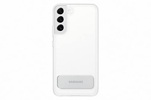 Samsung Clear Standing Cover Smartphone Cover EF-JS906 für Galaxy S22+, Handy-Hülle, ausklappbarer Standfuß, Schutz Case, stoßfest, Transparent von Samsung
