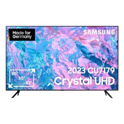 Samsung Crystal UHD CU7179 43 Zoll Fernseher (GU43CU7179UXZG, Deutsches Modell), PurColor, Crystal Prozessor 4K, Motion Xcelerator, Smart TV [2023], Schwarz von Samsung