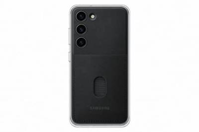 Samsung Frame Smartphone Case EF-MS911 für Galaxy S23, Handy-Hülle, Durchsichtig, Kratzfest, Rahmen, Kartenfach, Black von Samsung