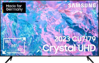Samsung GU43CU7179U LED-Fernseher (108 cm/43 Zoll, Smart-TV, PurColor, Crystal Prozessor 4K, Smart Hub & Gaming Hub) von Samsung