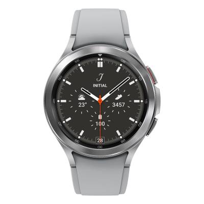 Samsung Galaxy Watch 4 Classic 46mm | EKG und Blutdruck Messung | Schlafanalyse | 16 GB interner Speicher | BioActive Sensor | GPS Sensor | Silber von Samsung