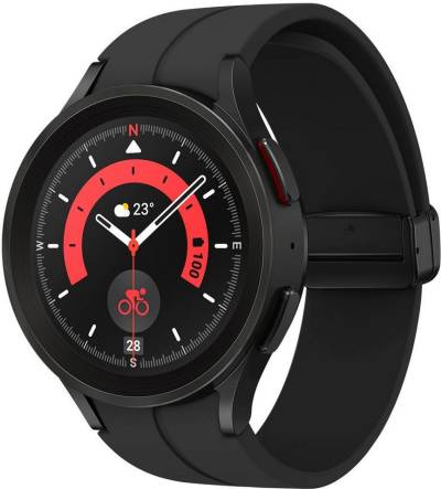 Samsung Galaxy Watch 5 Pro 45mm BT Smartwatch (3,46 cm/1,4 Zoll, Wear OS by Samsung), Fitness Uhr, Fitness Tracker, Gesundheitsfunktionen von Samsung