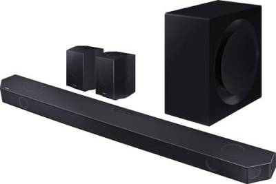 Samsung HW-Q995GC/ZG Surround System Schwarz Bluetooth®, Dolby Atmos®, inkl. kabellosem Subwoofer, von Samsung