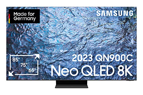 Samsung Neo QLED 8K QN900C 75 Zoll Fernseher (GQ75QN900CTXZG, Deutsches Modell), Neo Quantum HDR 8K Pro, Neural Quantum Prozessor 8K, Infinity Screen, Smart TV [2023] von Samsung