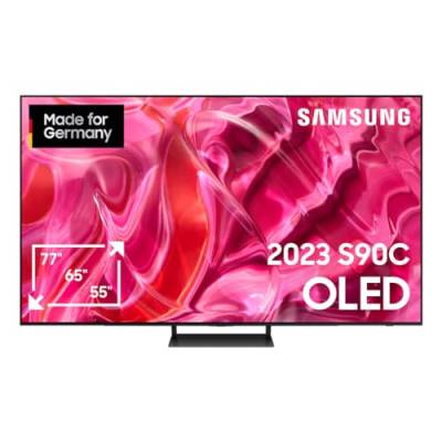 Samsung OLED 4K S90C 65 Zoll Fernseher (GQ65S90CATXZG, Deutsches Modell), Quantum HDR OLED, Neural Quantum Prozessor 4K, LaserSlim Design, Smart TV [2023] von Samsung