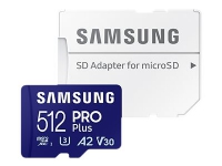 Samsung PRO Plus microSD-Speicherkarte (2023) - 512 GB (inkl. SD-Adapter, MB-MD256SA/EU) von Samsung