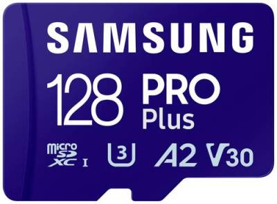 Samsung PRO Plus microSDXC-Karte 128GB A2 Application Performance Class, v30 Video Speed Class, UHS- von Samsung