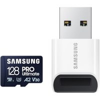Samsung PRO Ultimate 128 GB microSD-Speicherkarte mit USB-Kartenleser von Samsung