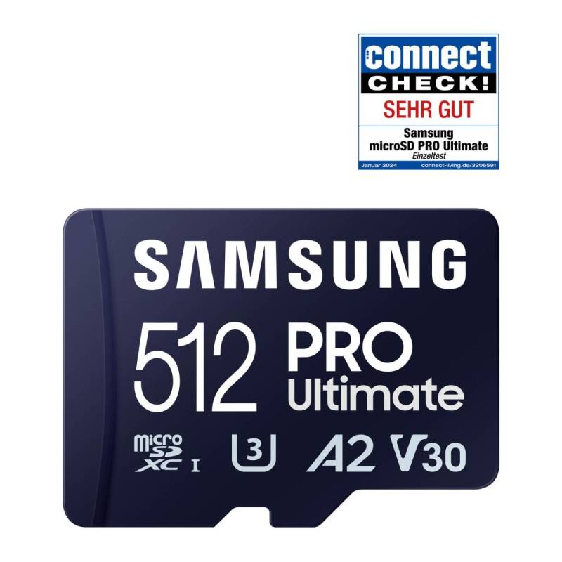 Samsung PRO Ultimate microSD-Speicherkarte inkl. SD Adapter - 512 GB von Samsung