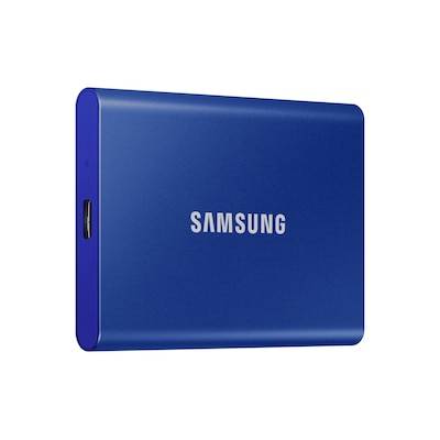 Samsung Portable SSD T7 1 TB USB 3.2 Gen2 Typ-C Indigo Blue PC/Mac von Samsung