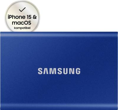 Samsung Portable SSD T7 1TB für PC/Mac (blue) von Samsung