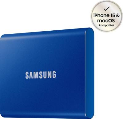 Samsung Portable SSD T7 externe SSD (1 TB) 1050 MB/S Lesegeschwindigkeit, 1000 MB/S Schreibgeschwindigkeit von Samsung
