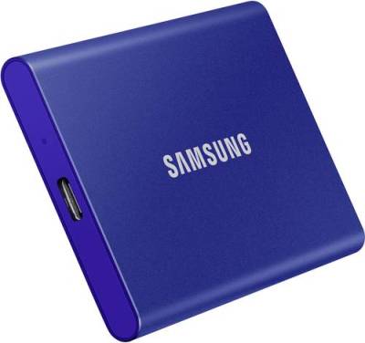 Samsung Portable T7 1TB Externe SSD USB 3.2 Gen 2 Blau PC/Mac MU-PC1T0H/WW von Samsung