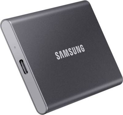 Samsung Portable T7 2TB Externe SSD USB 3.2 Gen 2 Grau PC/Mac MU-PC2T0T/WW von Samsung