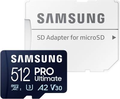Samsung Pro Ultimate 128 GB Speicherkarte (128 GB, Video Speed Class 30 (V30)/UHS Speed Class 3 (U3), 200 MB/s Lesegeschwindigkeit) von Samsung