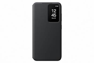 Samsung Smart View Wallet Smartphone Case EF-ZS921 für Galaxy S24, Handy-Hülle, Kartenfach, Sichtfenster, Black von Samsung