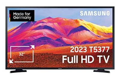 Samsung T5379CD 32 Zoll LED-Fernseher (GU32T5379CDXZG, Deutsches Modell), HDR, PurColor, PQI 1000 [2023] von Samsung