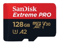 SanDisk Extreme PRO, 128 GB, MicroSDXC, Klasse 10, UHS-I, 200 MB/s, 90 MB/s von SanDisk