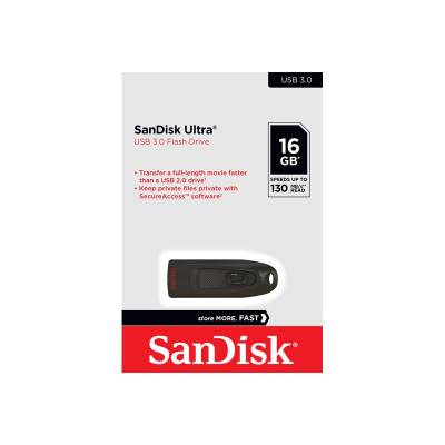 SanDisk USB 3.0 Stick 16GB Ultra Typ-A (R) 130MB/s SecureAccess Retail-Blister von SanDisk