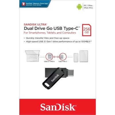 SanDisk USB 3.1 OTG Stick 256GB, Ultra Dual Go von SanDisk