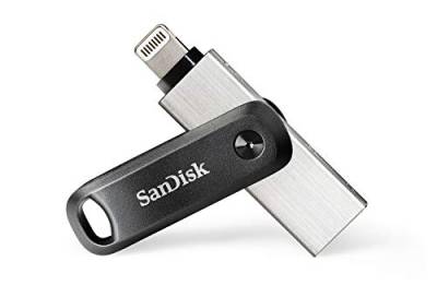 SanDisk iXpand Go Flash-Laufwerk iPhone Speicher 64 GB (iPad kompatibel, automatisches Backup, Schlüsselanhänger-Funktion, USB 3.0, iXpand App) von SanDisk