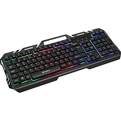 Sandberg 640-15 Ironstorm Gaming Keyboard UK, Acrylonitrile Butadiene Styrene, Schwarz, 50 von Sandberg