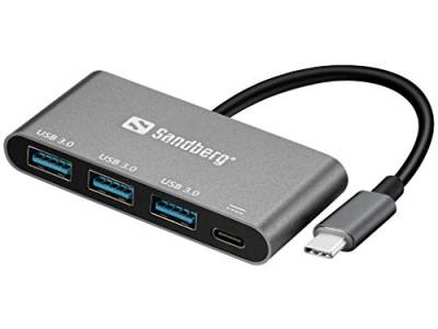 Sandberg USB C bis 3xUSB 3.0 Hub PD von Sandberg