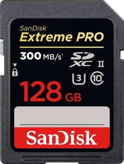 SanDisk Extreme PRO R300/W260 SDXC 128GB, UHS-II U3, Class 1 von Sandisk